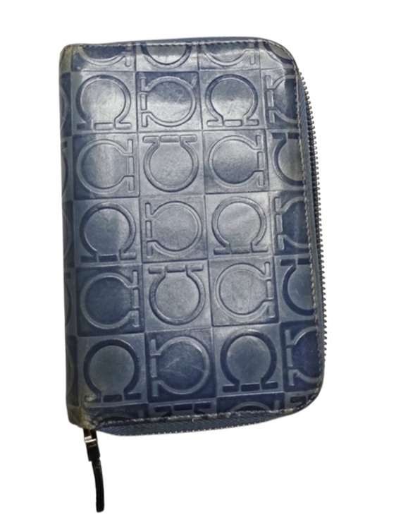 Salvatore Ferragamo Handbags - Salvatore Ferragamo Light Blue Leather Wallet